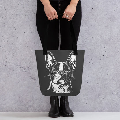 Boston Terrier Dog [00318] Stofftasche