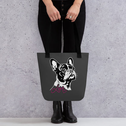 Boston Terrier Dog [00317] Stofftasche