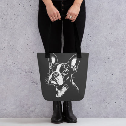 Boston Terrier Dog [00308] Stofftasche