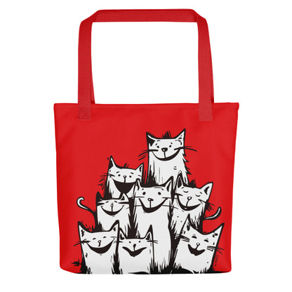 00330 Katzenliebe mRs Stofftasche