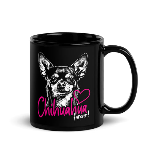 Chihuahuadog forever [00326] Tasse schwarz