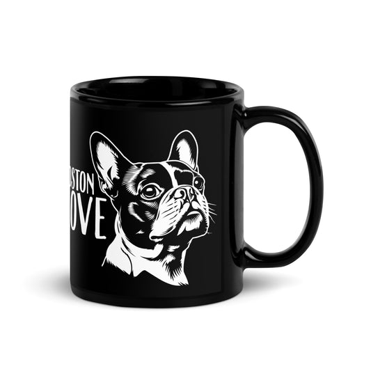 Boston Terrier Dog [00317] Tasse schwarz