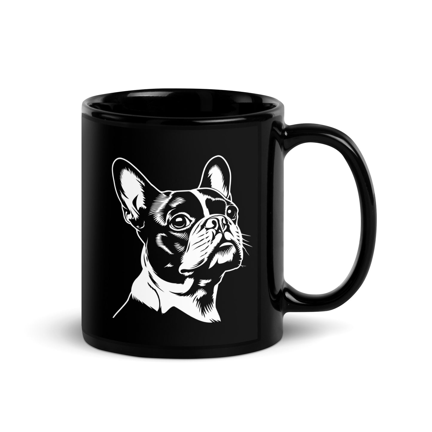 Boston Terrier Dog [00317] Tasse schwarz