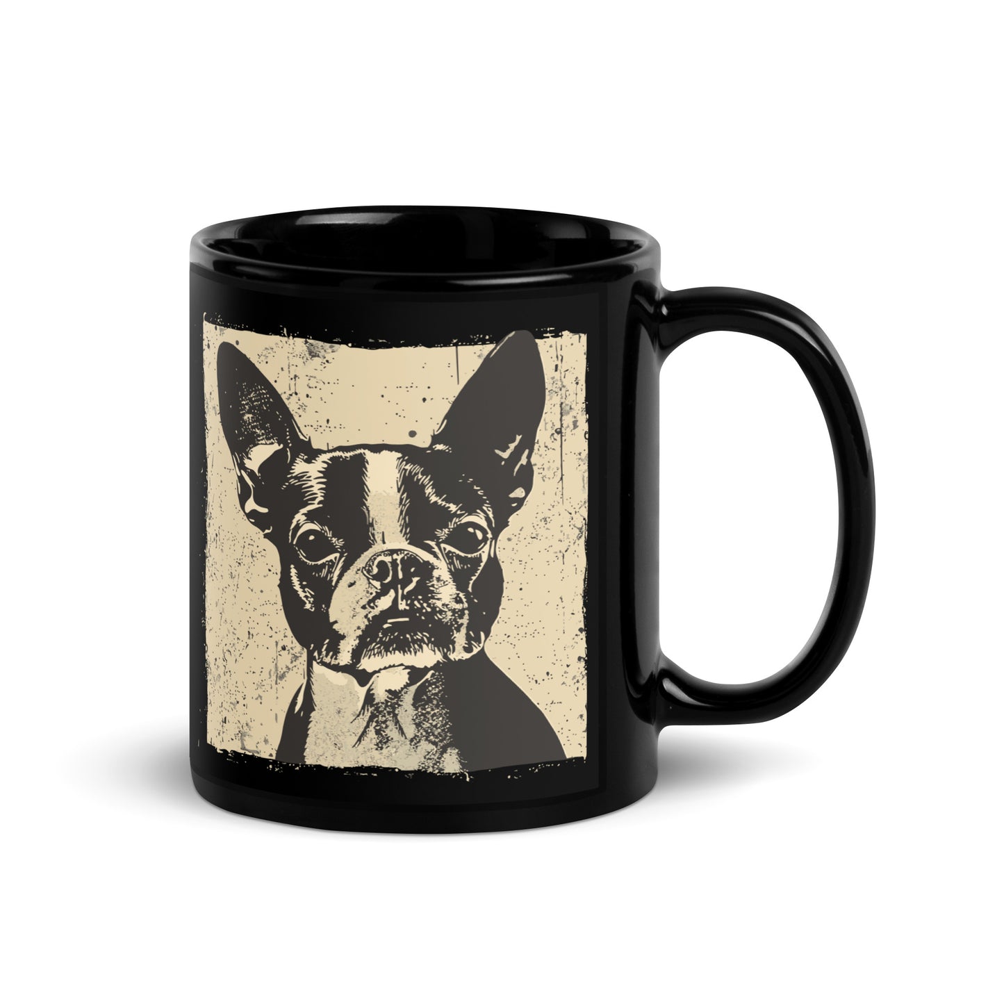 Boston Terrier Dog [00311] Tasse schwarz