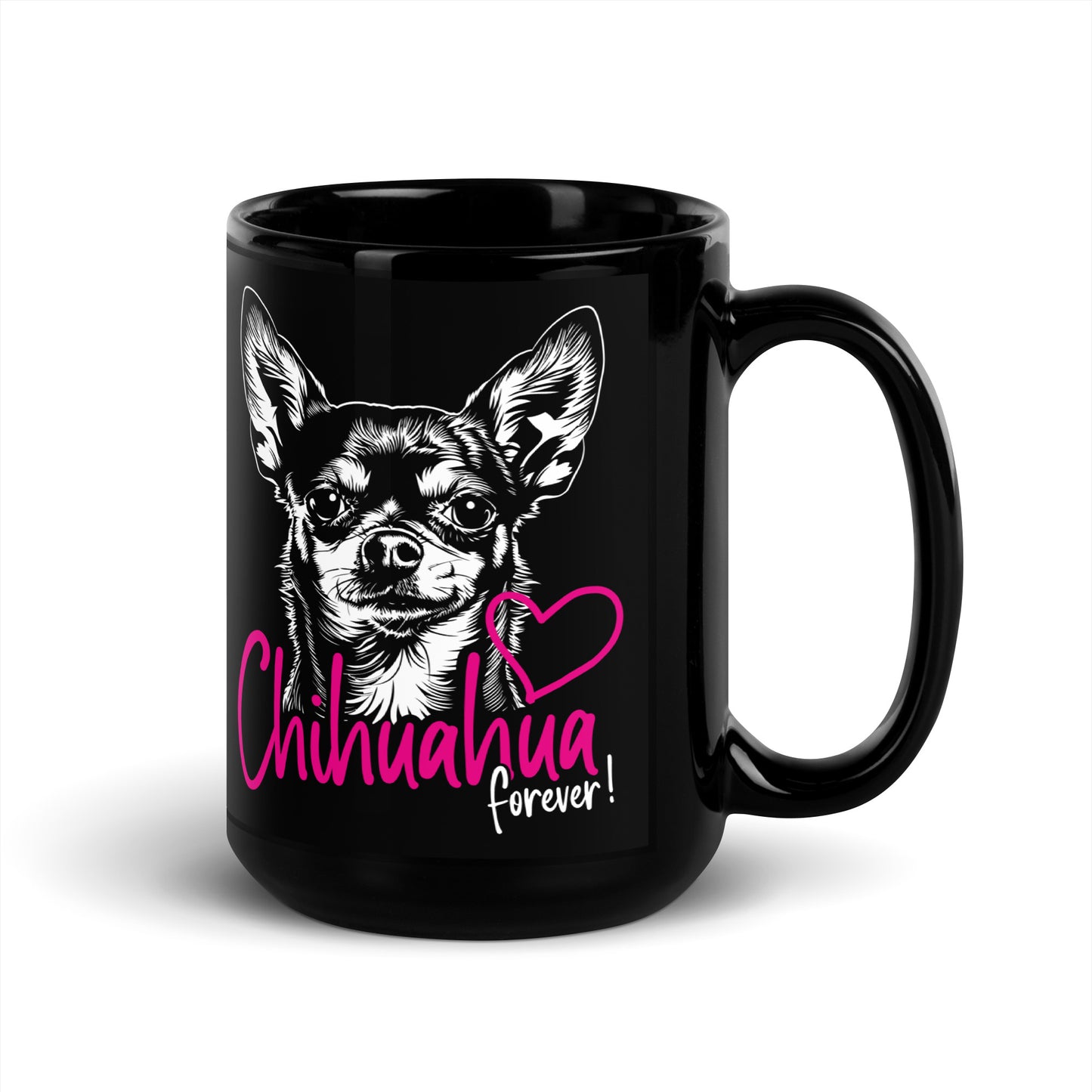 Chihuahuadog forever [00326] Tasse schwarz