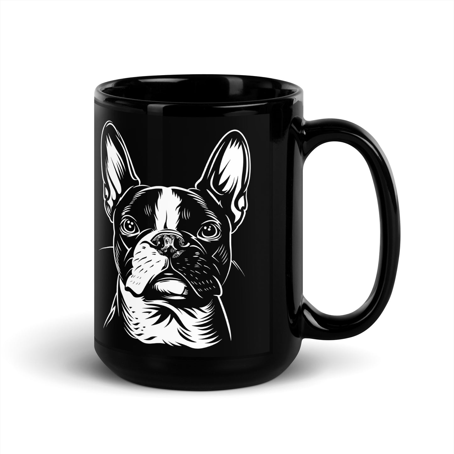 Boston Terrier Dog [00318] Tasse schwarz