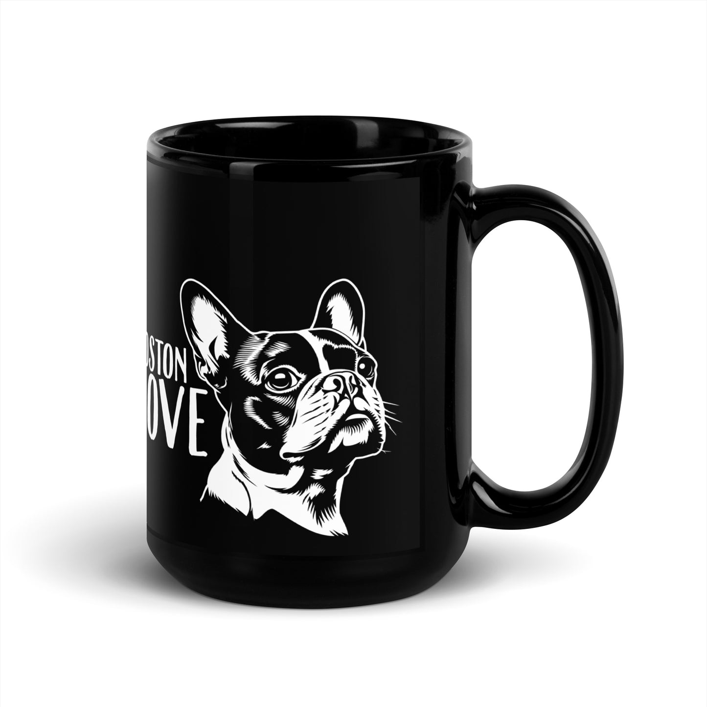 Boston Terrier Dog [00317] Tasse schwarz