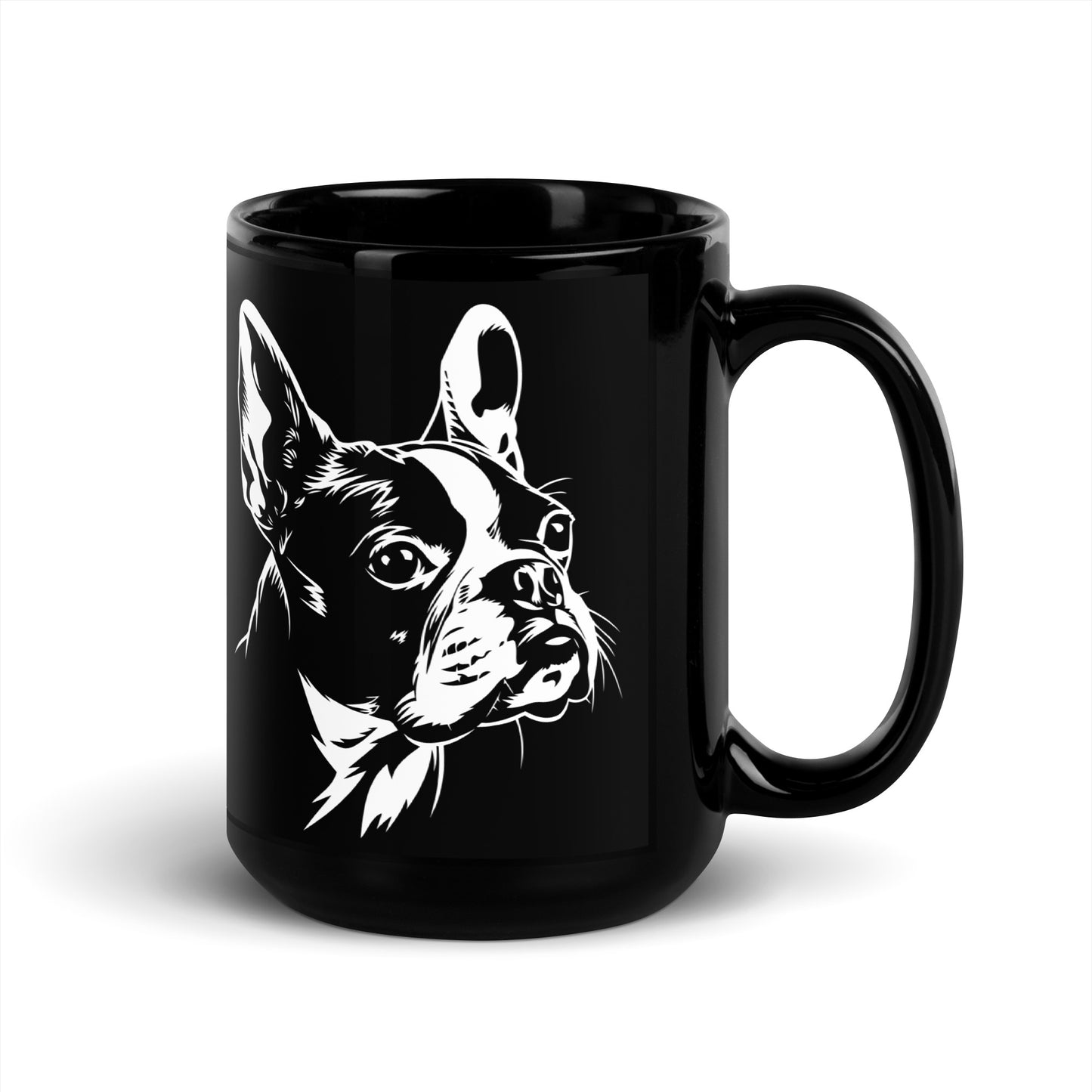 Boston Terrier Dog [00315] Tasse schwarz