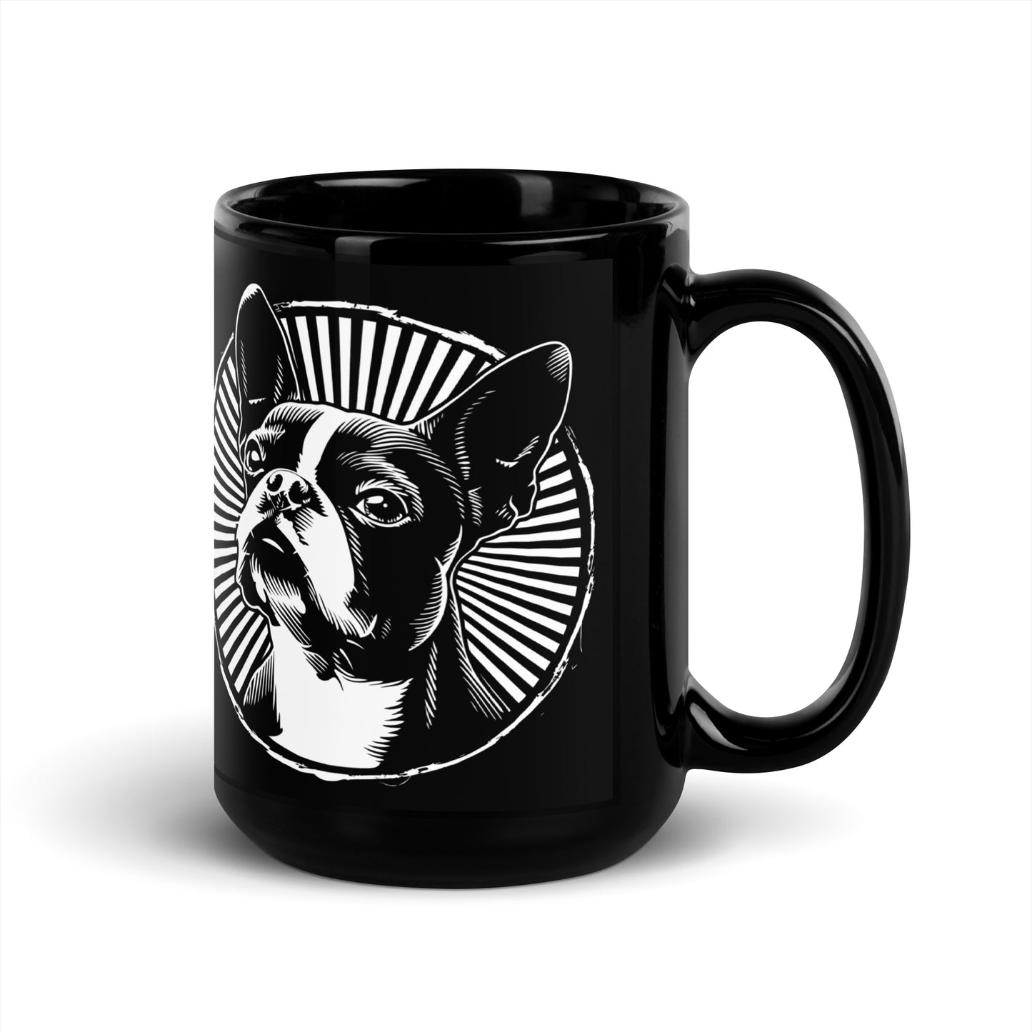 Boston Terrier Dog [00314] Tasse schwarz