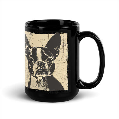 Boston Terrier Dog [00311] Tasse schwarz