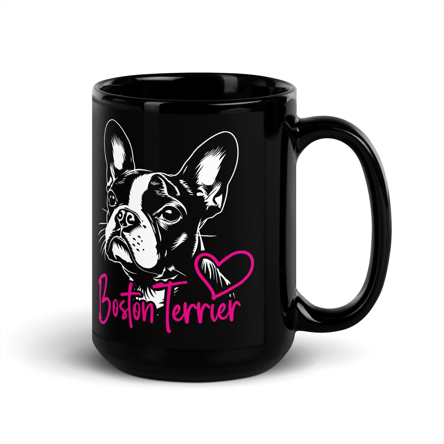 Boston Terrier Dog [00308] Tasse schwarz