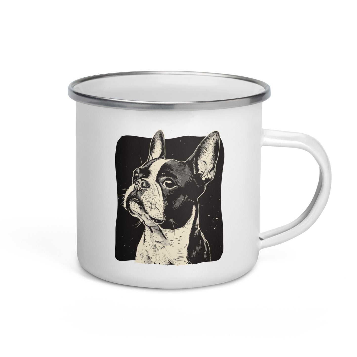 Boston Terrier Dog [00312] Tasse Emaille