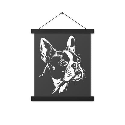 Boston Terrier Dog [00315] Poster mit Aufhängung