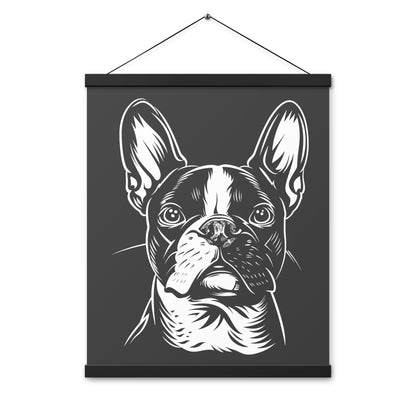 Boston Terrier Dog [00318] Poster mit Aufhängung