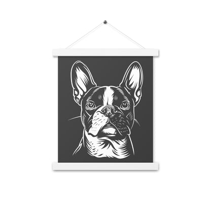 Boston Terrier Dog [00318] Poster mit Aufhängung