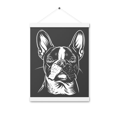 Boston Terrier Dog [00318] Poster mit Aufhängung