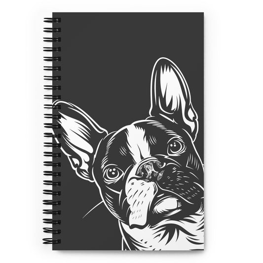 Boston Terrier Dog [00318] Spiral-Notizblock