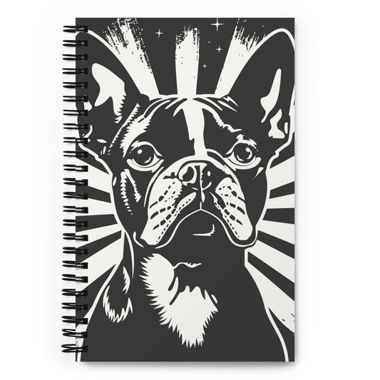 Boston Terrier Dog [00309] Spiral-Notizblock