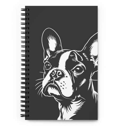 Boston Terrier Dog [00308] Spiral-Notizblock