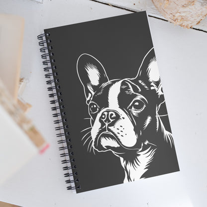 Boston Terrier Dog [00308] Spiral-Notizblock