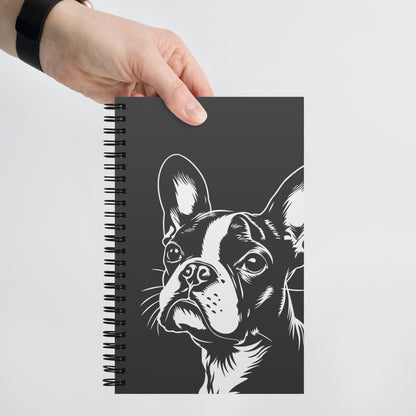 Boston Terrier Dog [00308] Spiral-Notizblock