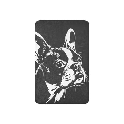 Boston Terrier Dog [00315] Sherpa-Decke