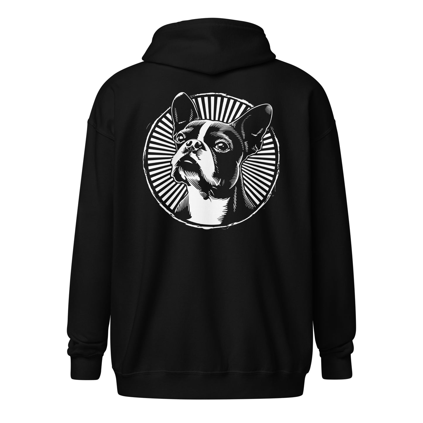 Boston Terrier Dog [00314] Zip-Hoodie Unisex