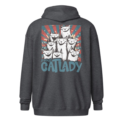 Lustiger Katzen Liebe Cartoon [00333] Zip-Hoodie Unisex