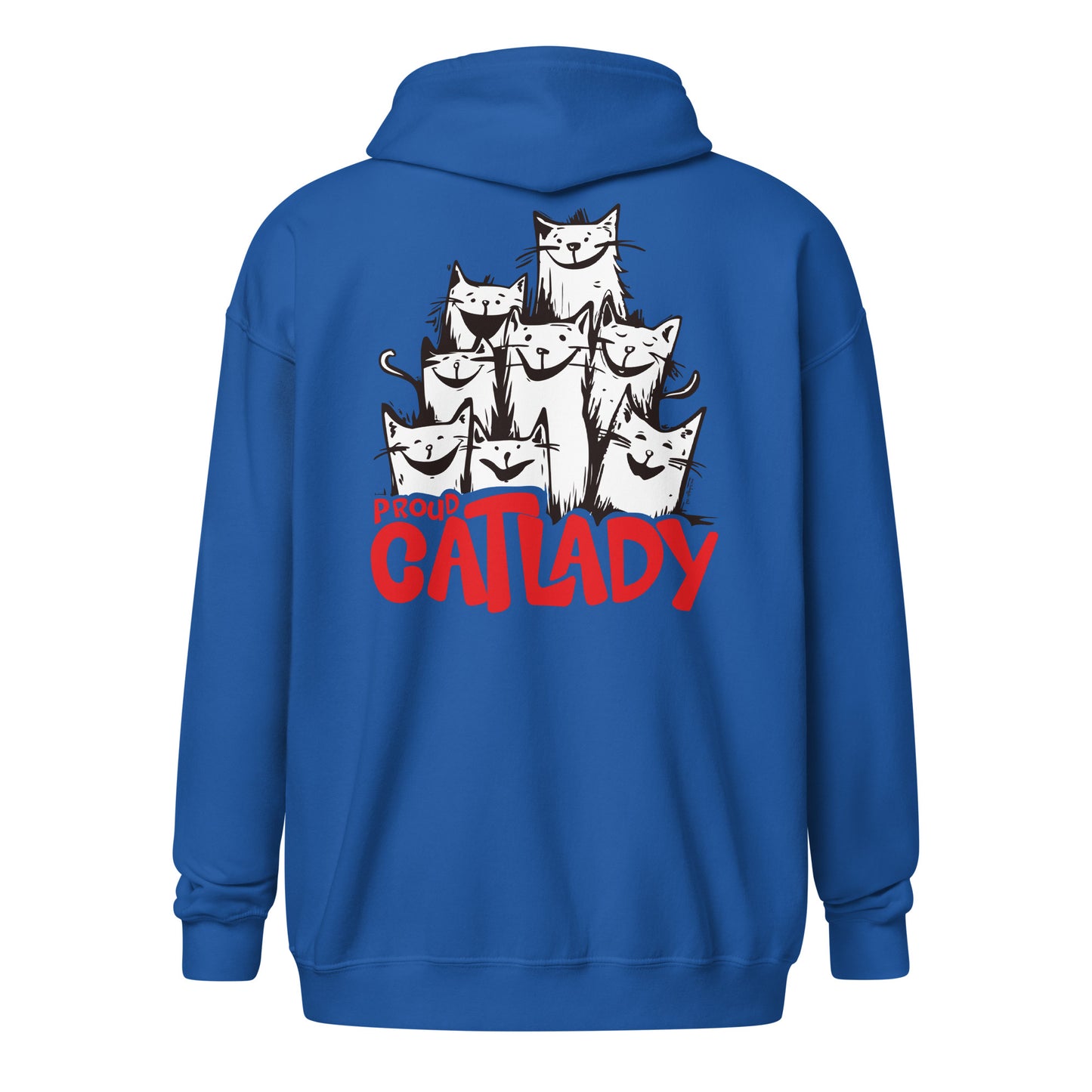 Lustiger Katzen Liebe Cartoon [00333] Zip-Hoodie Unisex