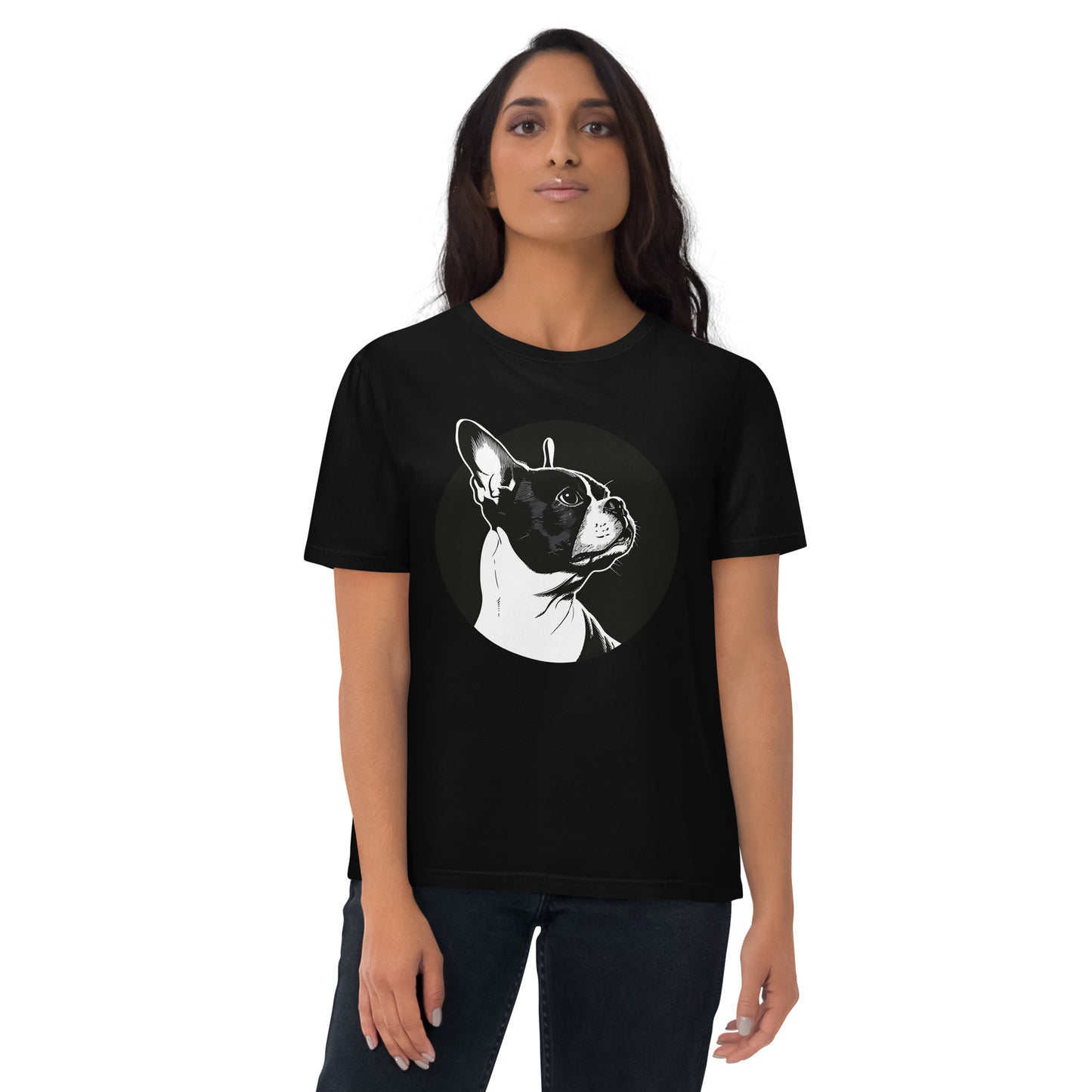 Boston Terrier Dog [00313] T-Shirt Unisex Bio