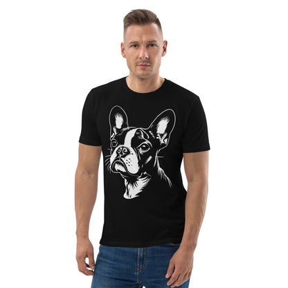 Boston Terrier Dog [00308] T-Shirt Unisex Bio