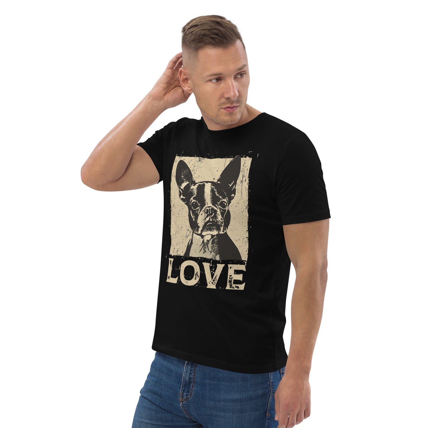 Boston Terrier Dog [00311] T-Shirt Unisex Bio