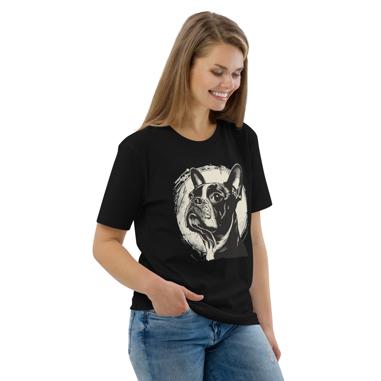 Boston Terrier Dog [00310] T-Shirt Unisex Bio