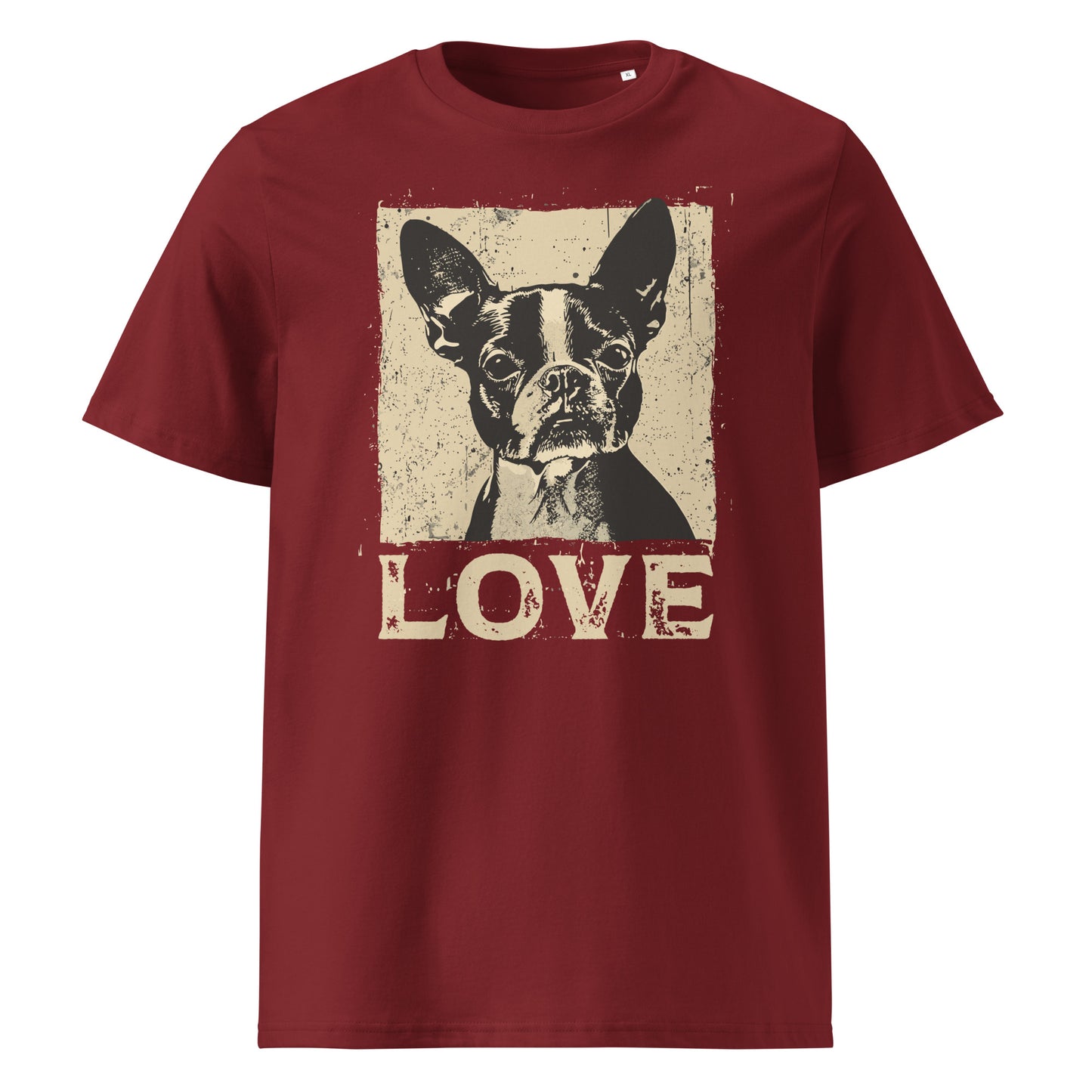 Boston Terrier Dog [00311] T-Shirt Unisex Bio