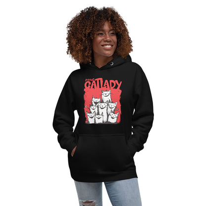 Lustiger Katzen Liebe Cartoon mRs [00333] Hoodie Unisex