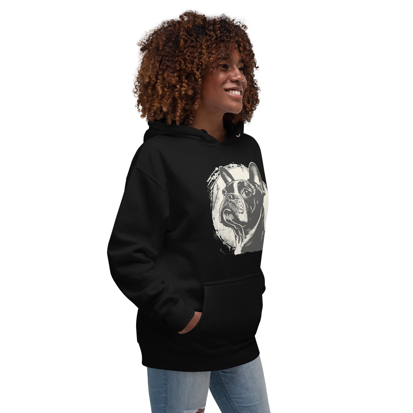 Boston Terrier Dog [00310] Hoodie Unisex Basic