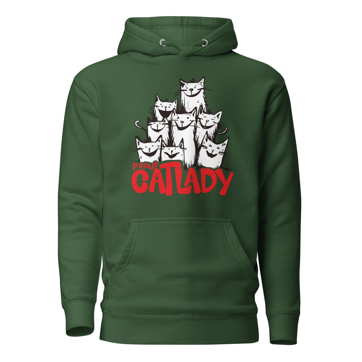 Lustiger Katzen Liebe Cartoon [00333] Hoodie Unisex