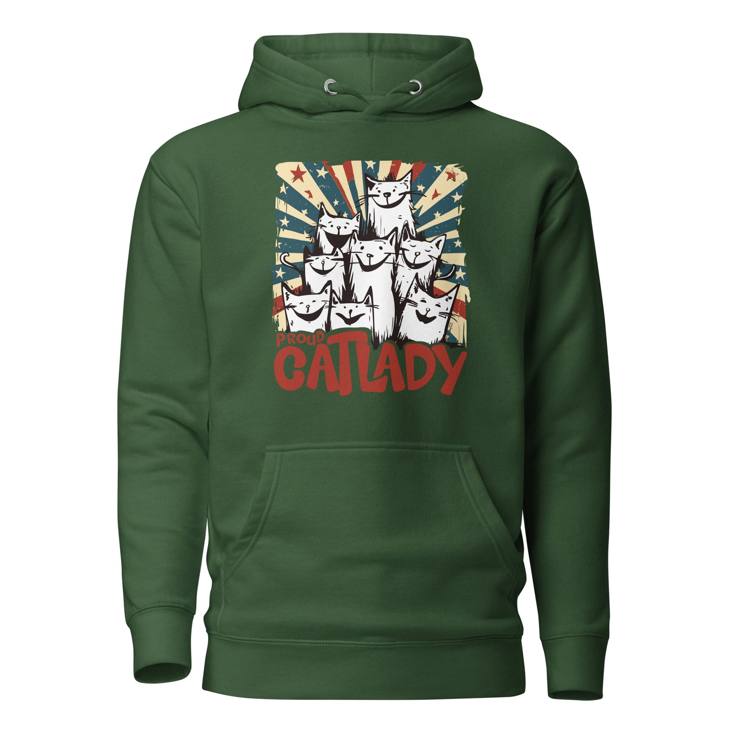 Lustiger Katzen Liebe Cartoon [00333] Hoodie Unisex