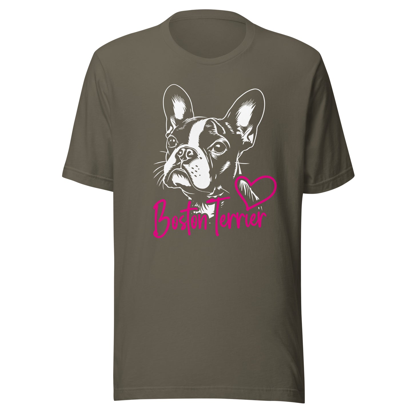 Boston Terrier Dog [00308] T-Shirt Unisex Basic