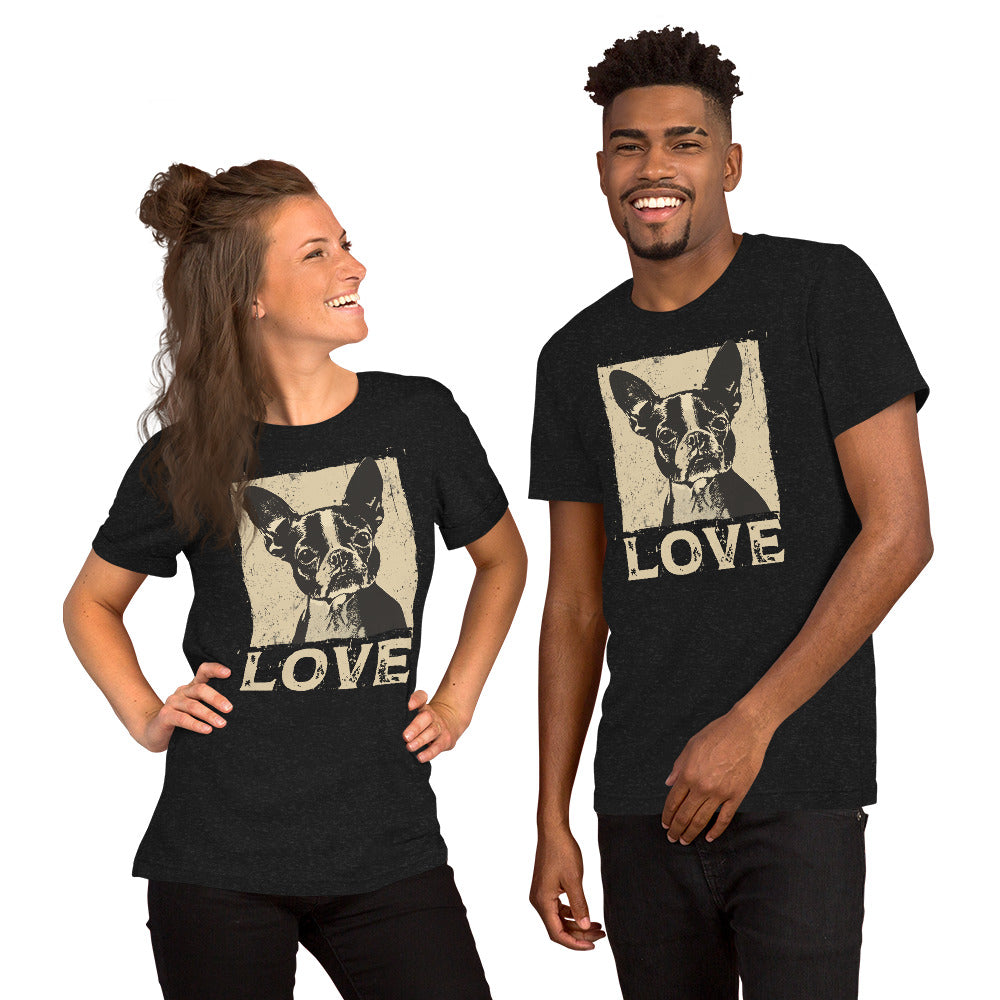 Boston Terrier Dog [00311] T-Shirt Unisex Basic