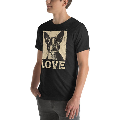 Boston Terrier Dog [00311] T-Shirt Unisex Basic