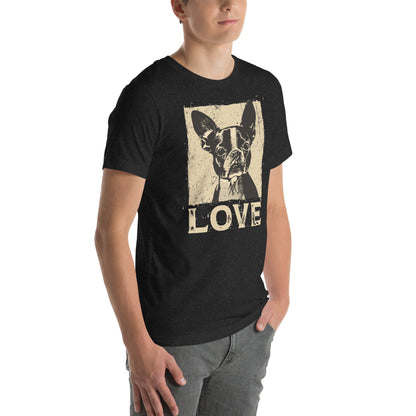 Boston Terrier Dog [00311] T-Shirt Unisex Basic