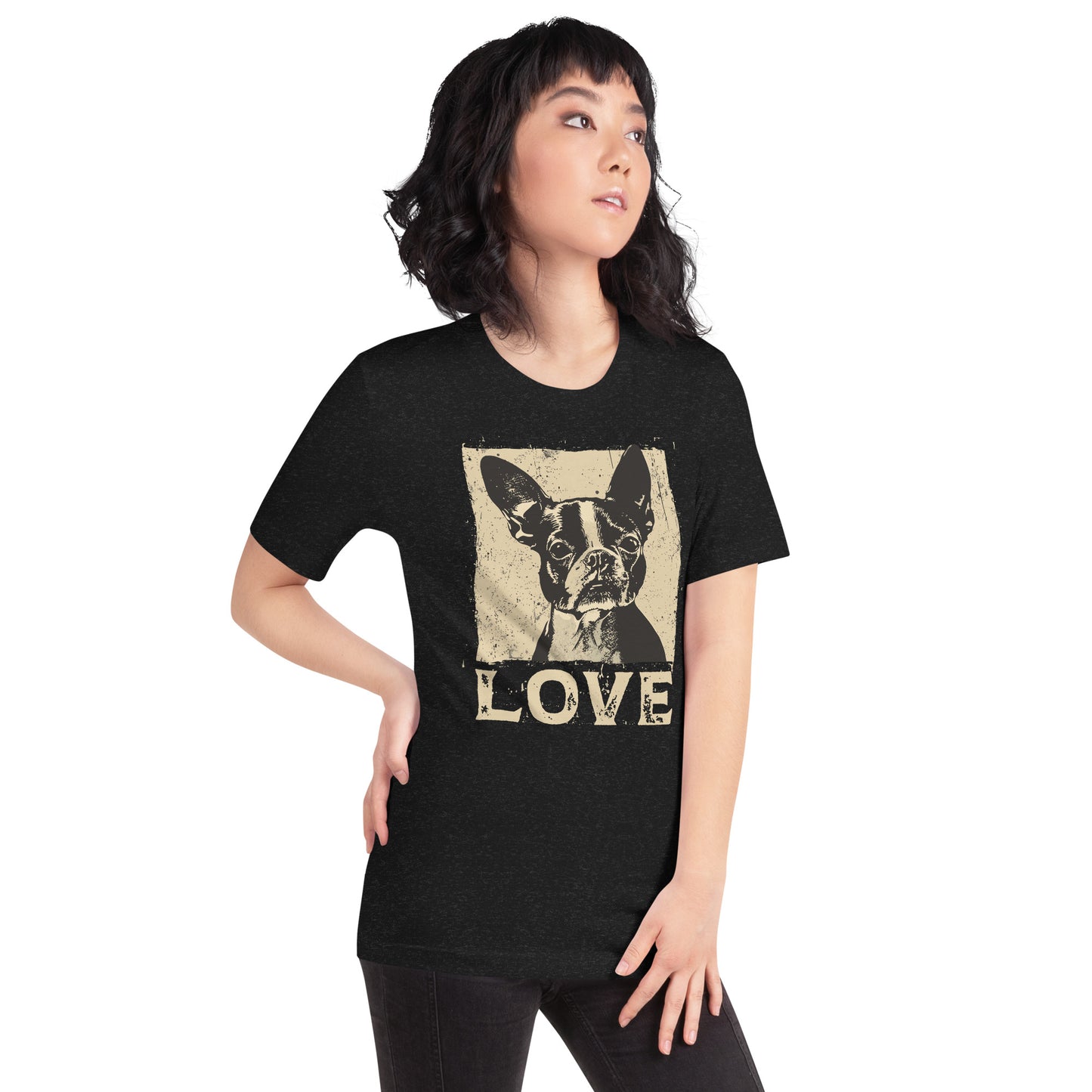 Boston Terrier Dog [00311] T-Shirt Unisex Basic