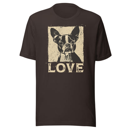 Boston Terrier Dog [00311] T-Shirt Unisex Basic