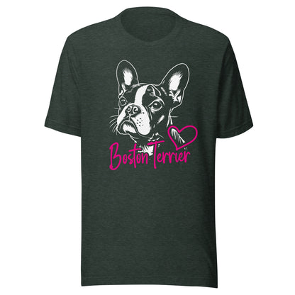 Boston Terrier Dog [00308] T-Shirt Unisex Basic