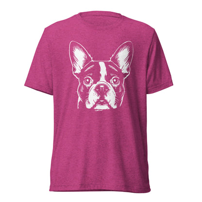 Boston Terrier Dog [00316] T-Shirt Unisex Triblend