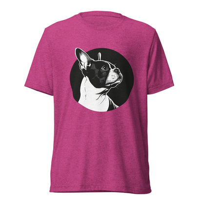 Boston Terrier Dog [00313] T-Shirt Unisex Triblend