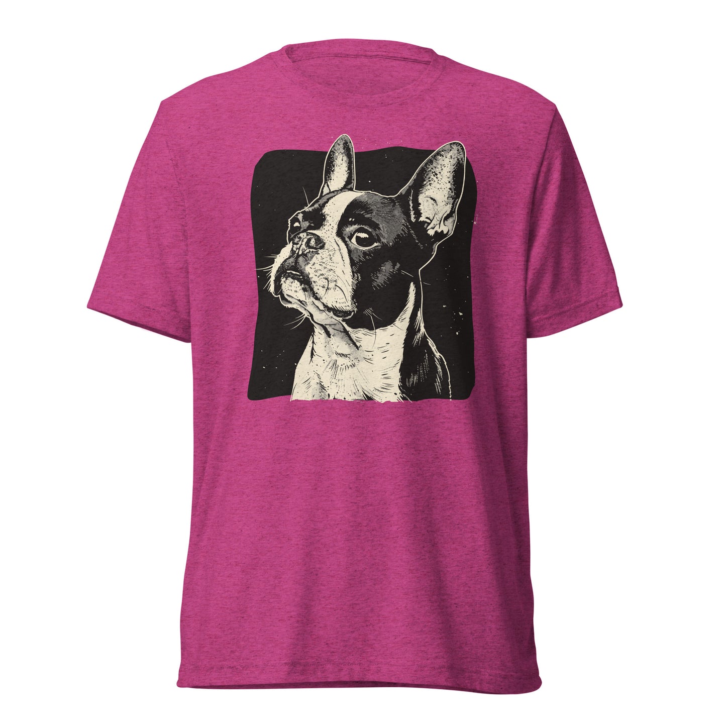 Boston Terrier Dog [00312] T-Shirt Unisex Triblend