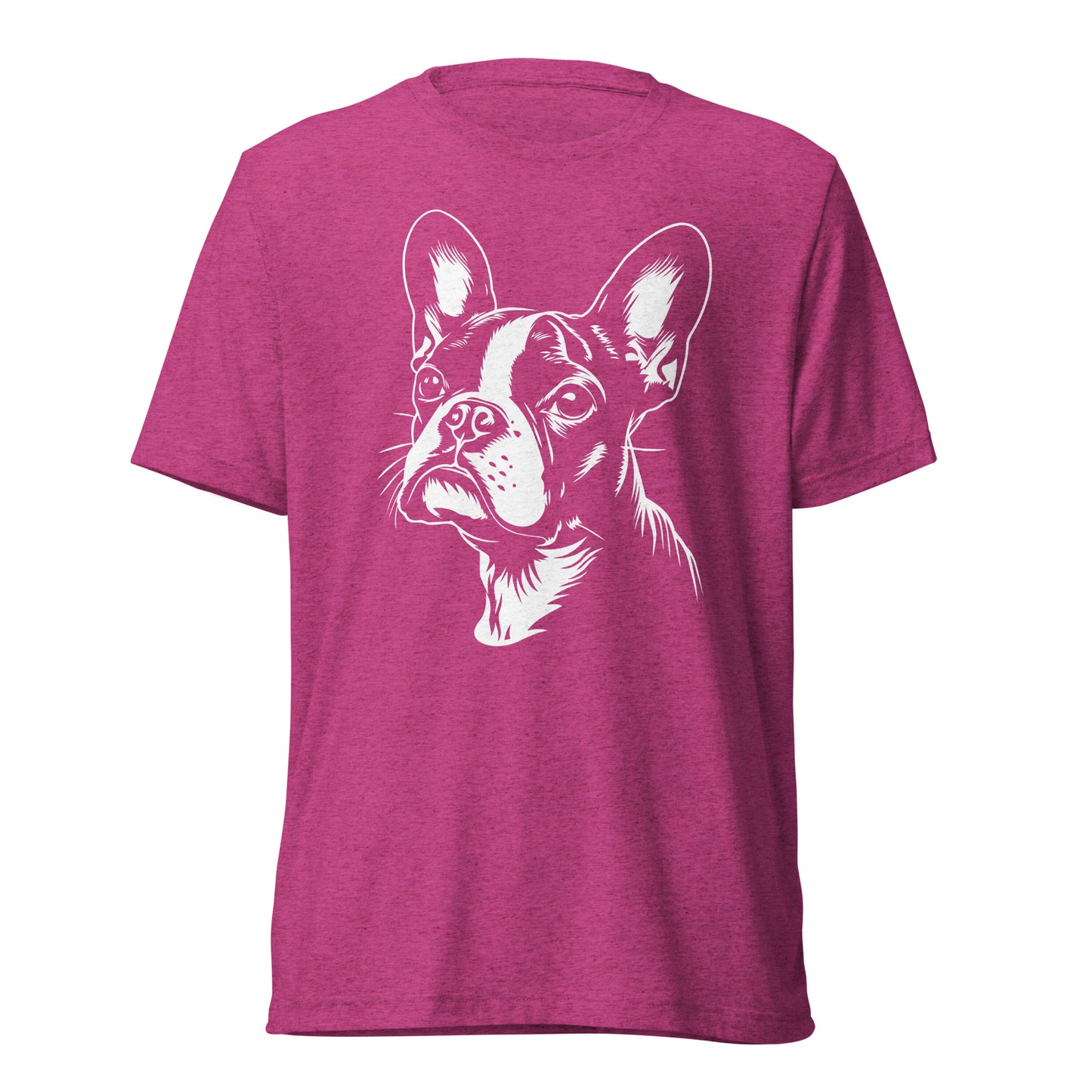 Boston Terrier Dog [00308] T-Shirt Unisex Triblend