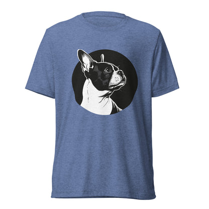 Boston Terrier Dog [00313] T-Shirt Unisex Triblend